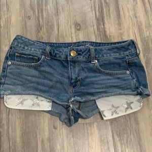 American Eagle Star Jean Shorts